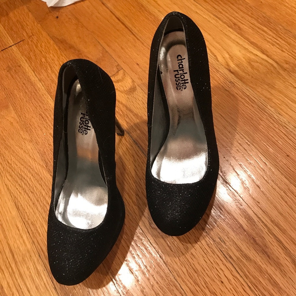 Tall black heels